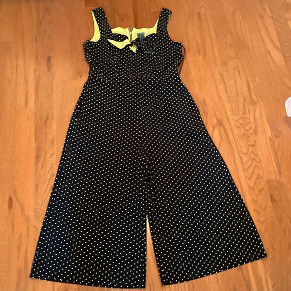 GABBY SKYE 12 Wide Leg Polka Dot Sleeveless Jumper - Picture 1 of 9